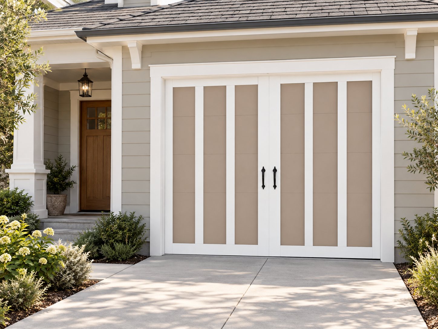 Carriage style garage door